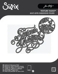 Multilevel Texture Fades Embossing Folder - Vault Seasons Greetings by Tim Holtz