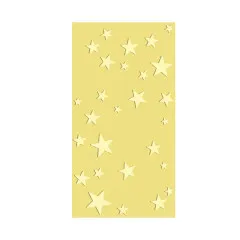 Gelber Sizzix 2D Texture Fades Prägefolder mit Sternenmuster
