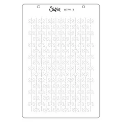 Sizzix Stencil Schablone mit Schleifen-Muster im Format A6