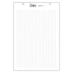 Sizzix Stencil Schablone mit vertikalen Streifen im Format A6
