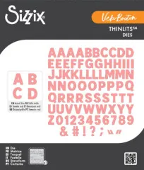 Thinlits Die - Mini Bold Alpha by Vicki Boutin