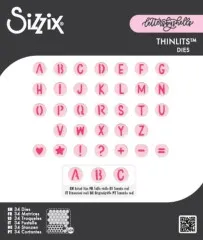 Thinlits Die - Alphabet Beads by Letters by Shells