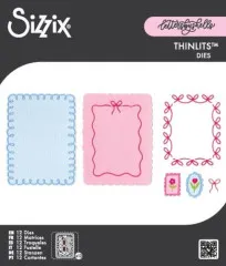 Thinlits Die - Loops, Bows & Frames by Letters by Shells
