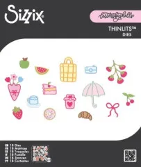 Thinlits Die - Picnic Treats by Letters by Shells