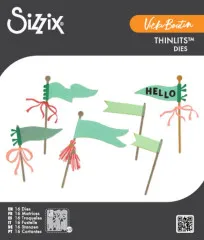 Thinlits Die - Layering Pennant Flags by Vicki Boutin
