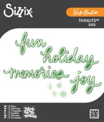 Thinlits Die - Vicki Holiday Scriptby by Vicki Boutin