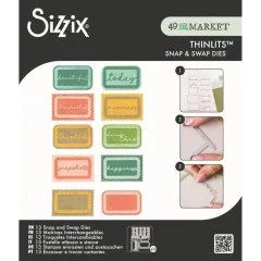 Thinlits Die - Snap and Swap - Postage Label by 49 and Market