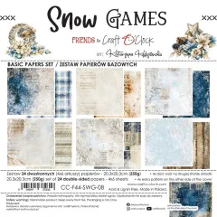 Snow Games - 8x8 Basic Paper Set by Katarzyna Kedzierska