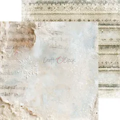 Helles Motivpapier Snow Games mit Strickmuster und zarten Schneeflocken