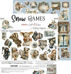Snow Games Extras Set Winter Übersicht mit verschiedenen Elementen