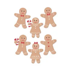 Spellbinders - Dimensional Acetate Stickers - Sleigh Bells Ring - Gingerbread by Rosie's Studio