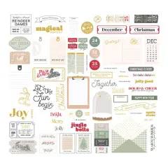 Spellbinders - Sleigh Bells Ring - Die Cut Ephemera - Sentiments by Rosie's Studio