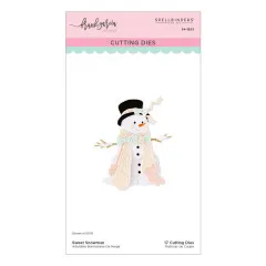 Spellbinders Etched Dies - Christmas Blush - Sweet Snowman by Frank Garcia