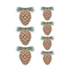 Spellbinders - Dimensional Acetate Stickers - Sleigh Bells Ring - Pinecones by Rosie's Studio