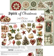 Spirit of Christmas Set von Craft O'Clock mit Weihnachtsbaum und Deko-Elementen