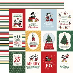 Vielfalt der Collection: Designpapiere mit Sprüchen wie Magical Christmas, Hello Christmas, Merry Christmas und Weihnachtsmotiven