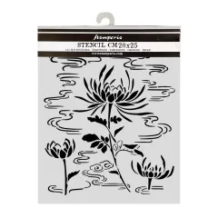 Stamperia Thick Stencil - Oriental Garden - Lotus Flower