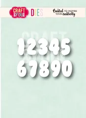 Craft and You - Cutting Dies - Bubble Numbers