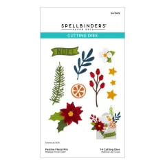 Spellbinders - Cutting Dies - Dear Santa - Festive Floral Mix