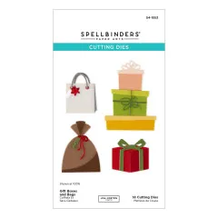 Spellbinders - Cutting Dies - Snowflake Kisses - Gift Boxes and Bags by Lisa Horton