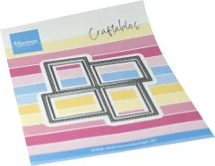 Craftables-Stanzform mit vier quadratischen Briefmarken-Rahmen im Raster.