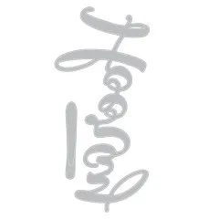 Grafischer Umriss des Stanzteils für den Schriftzug „Hooray!".