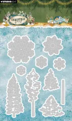 Studio Light - Cutting Dies - Christmas Forest - Trees and Snow