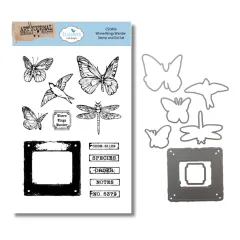 Cutting Dies & Clear Stamps - Beautifully Worn - Where Wings Wander