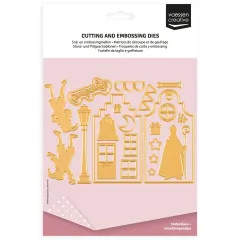 Vaessen Creative - Stanzschablone - Nikolaus Grachtenhäuser