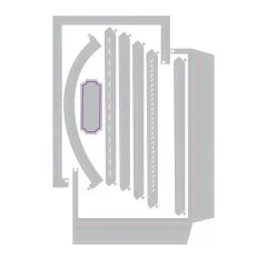 Alle Stanzschablonen des Sets: Taschenteile, gerade und gebogene Kanten, Lochstreifen und Etikett