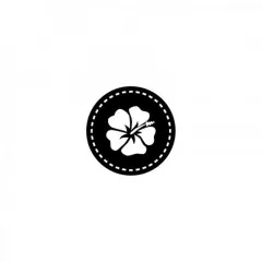 Stempel - flächig Kreis Naht Hibiskus
