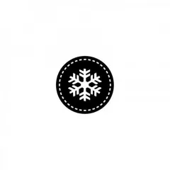 Stempel - flächig Kreis Naht Schneeflocke