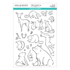 Spellbinders Clear Stamps - Storybook Illustrations - Wild Friends by Josh Griffiths