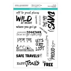 Spellbinders Clear Stamps - Storybook Illustrations - Words for the Wild by Josh Griffiths