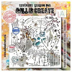 Stencil Nr. 280 - 6x6 - Universe of Patterns - Encoded Stars by Autour De Mwa & Co