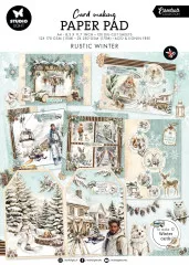 Studio Light A4 Card Making Pad - Rustic Winter