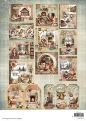 Rückseite des Studio Light Paper Pad Warm Winter mit Motivübersicht