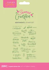 Clear Stamps - Summer Garden - Sentiments by Nature's Garden
