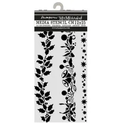 Stamperia Thick Stencil - Christmas Borders