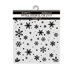 Stamperia Thick Stencil - Christmas Snowflakes Pattern