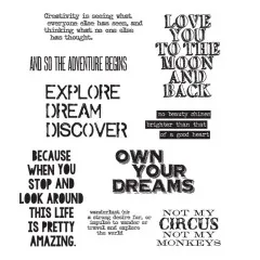 Cling Stamps by Tim Holtz - Life Quotes