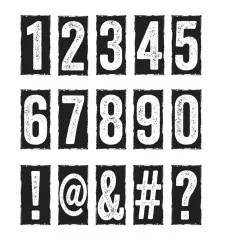 Cling Stamps by Tim Holtz - Number Blocks