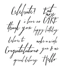 Cling Stamps by Tim Holtz - Handwritten Sentiments