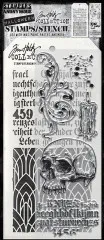 Tim Holtz Mixed-Media Stamps & Stencil - Foreboding