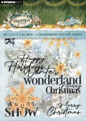 Studio Light - Transparant Stickers - Christmas Forest - Elements & Texts