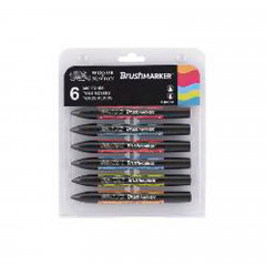 Winsor and Newton Brushmarker Set - Mid Tones