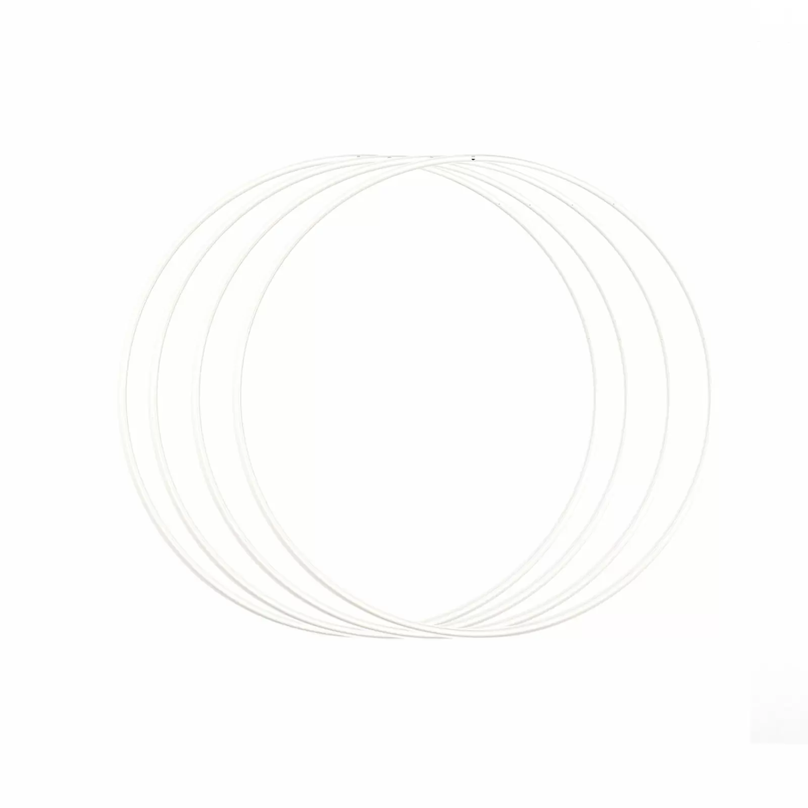 Vaessen Creative Metallringe 25cm Weiss (4er)