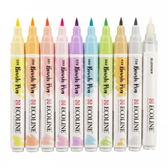 Ecoline Brushpen Set (10er) - Pastel