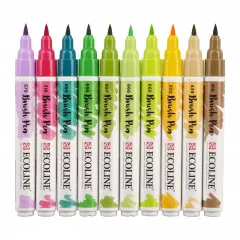 Ecoline Brushpen Set (10er) - Botanic