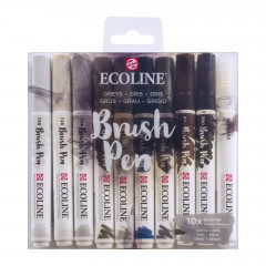 Ecoline Brushpen Set (10er) - Greys